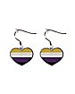 Nonbinary Pride Dangle Earrings