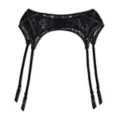 Black Lace Garter Belt at Spencer's