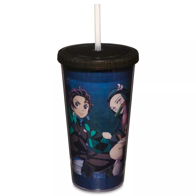 Tanjiro and Nezuko Cup with Straw 20 oz. - Demon Slayer at Spencer's