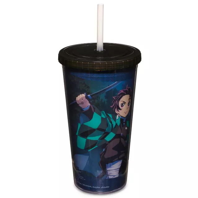 Tanjiro and Nezuko Cup with Straw 20 oz. - Demon Slayer at Spencer's