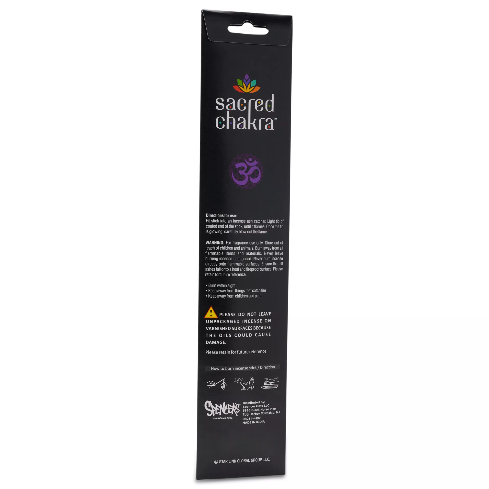 Lavender Crown Chakra Incense Sticks 20 Pack - Sacred Chakra at Spencer's