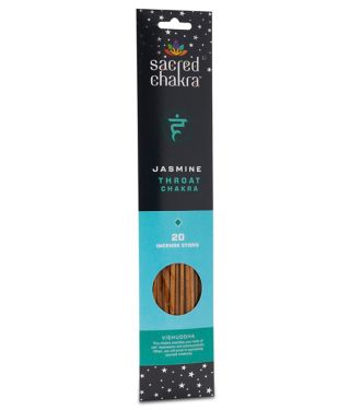 Jasmine Throat Chakra Incense Sticks 20 Pack - Sacred Chakra