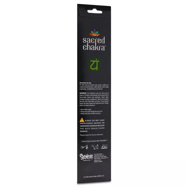 Eucalyptus Heart Chakra Incense Sticks 20 Pack - Sacred Chakra at Spencer's