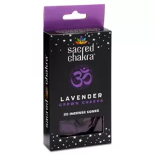 Lavender Crown Chakra Incense Cones 20 Pack - Sacred Chakra at Spencer's