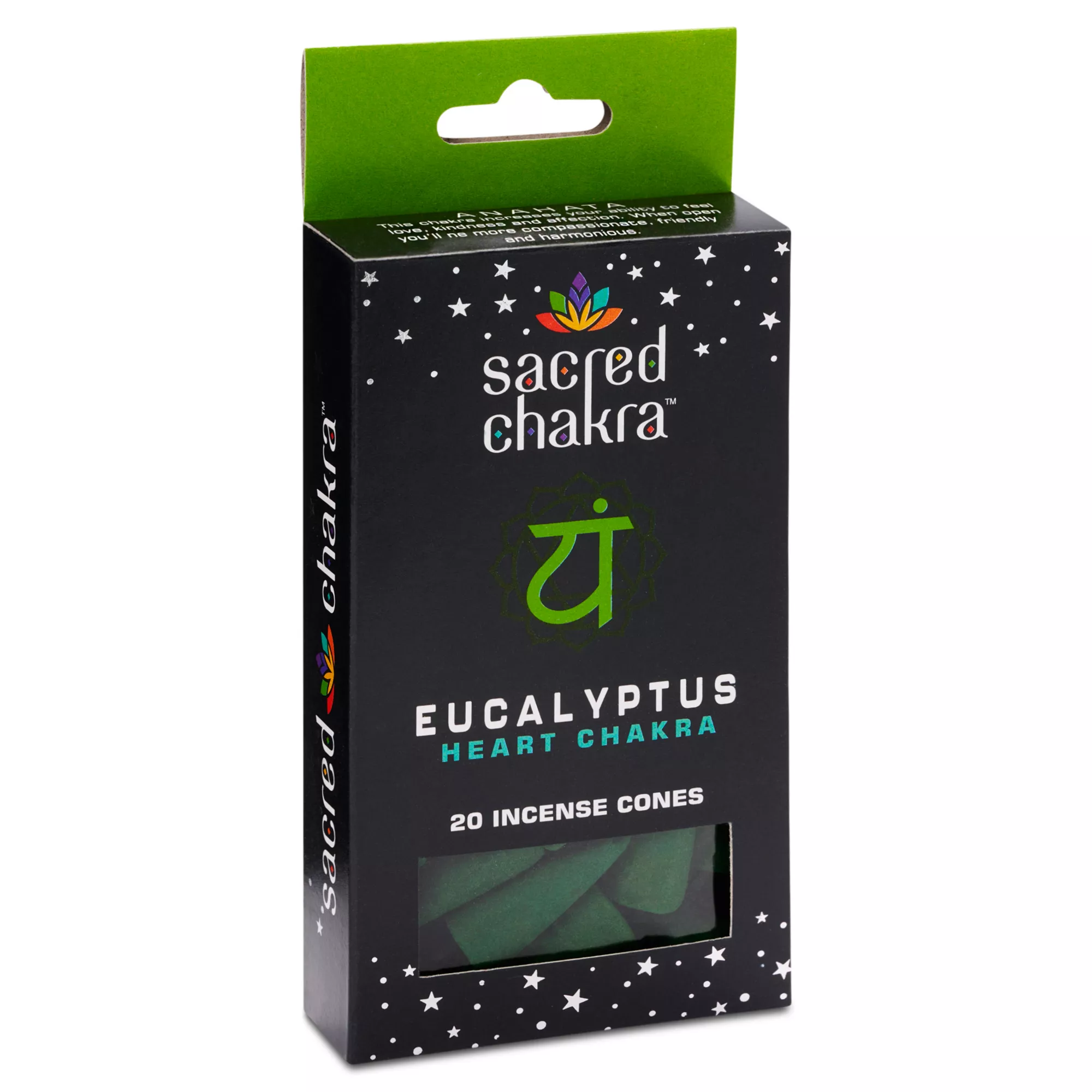 Eucalyptus Heart Chakra Cones Incense - 20 Pack at Spencer's