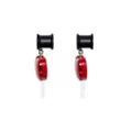 Red Lollipop Razor Dangle Tunnels at Spencer's