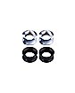 Multi-Pack Black and White Marble Tunnels - 2 Pair