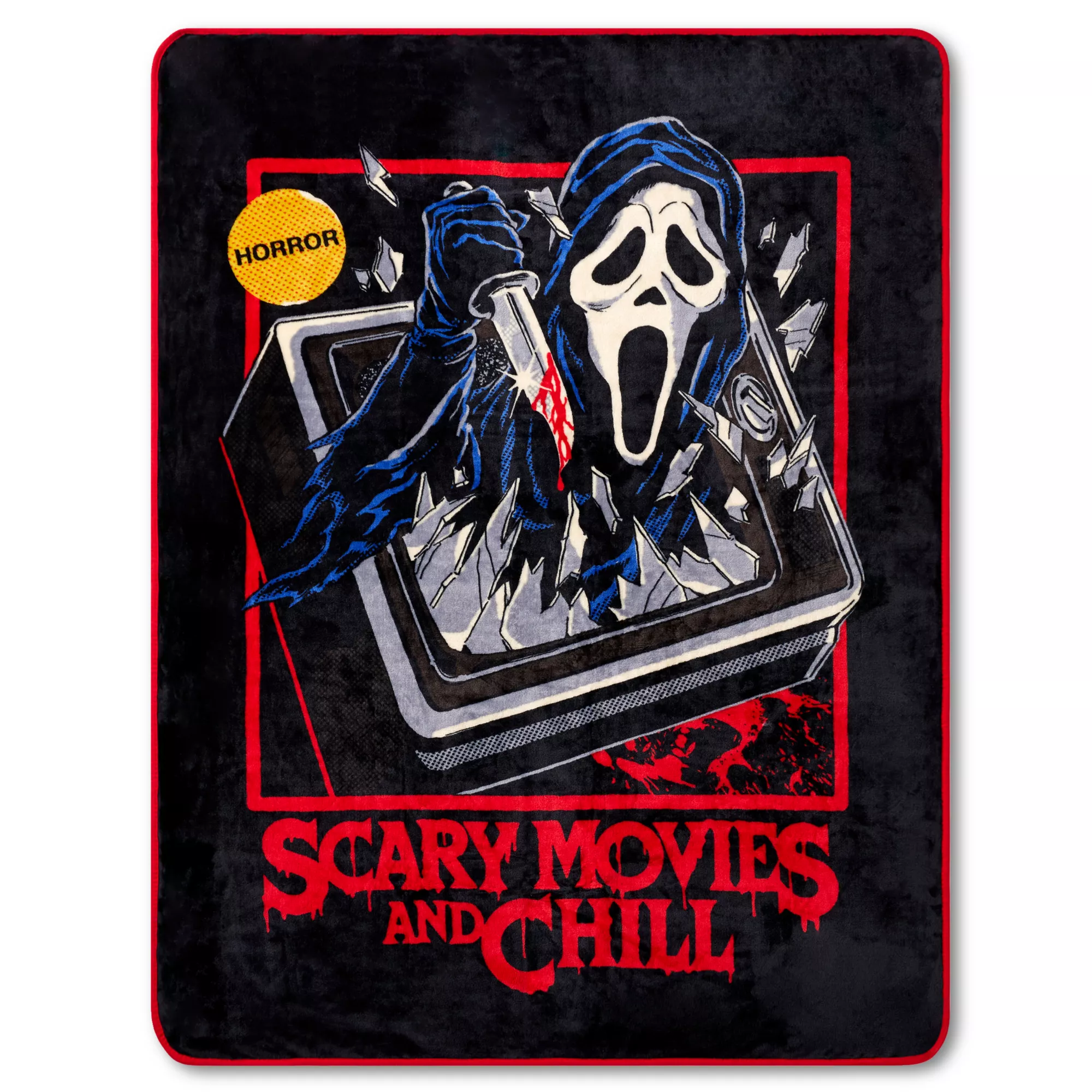 Ghost Face Scary Movies and Chill Fleece Blanket - Steven Rhodes