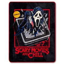Ghost Face Scary Movies and Chill Fleece Blanket - Steven Rhodes at Spencer's
