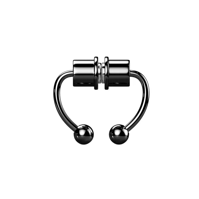 Black Magnetic Faux Horseshoe Septum Ring at Spencer's