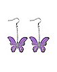 Butterfly Chain Dangle Earrings