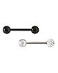 Multi-Pack Barbells with Extra Balls 8 Pack - 14 Gauge