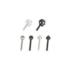 Multi-Pack Skull Bone Nose Rings 6 Pack - 20 Gauge at Spencer's