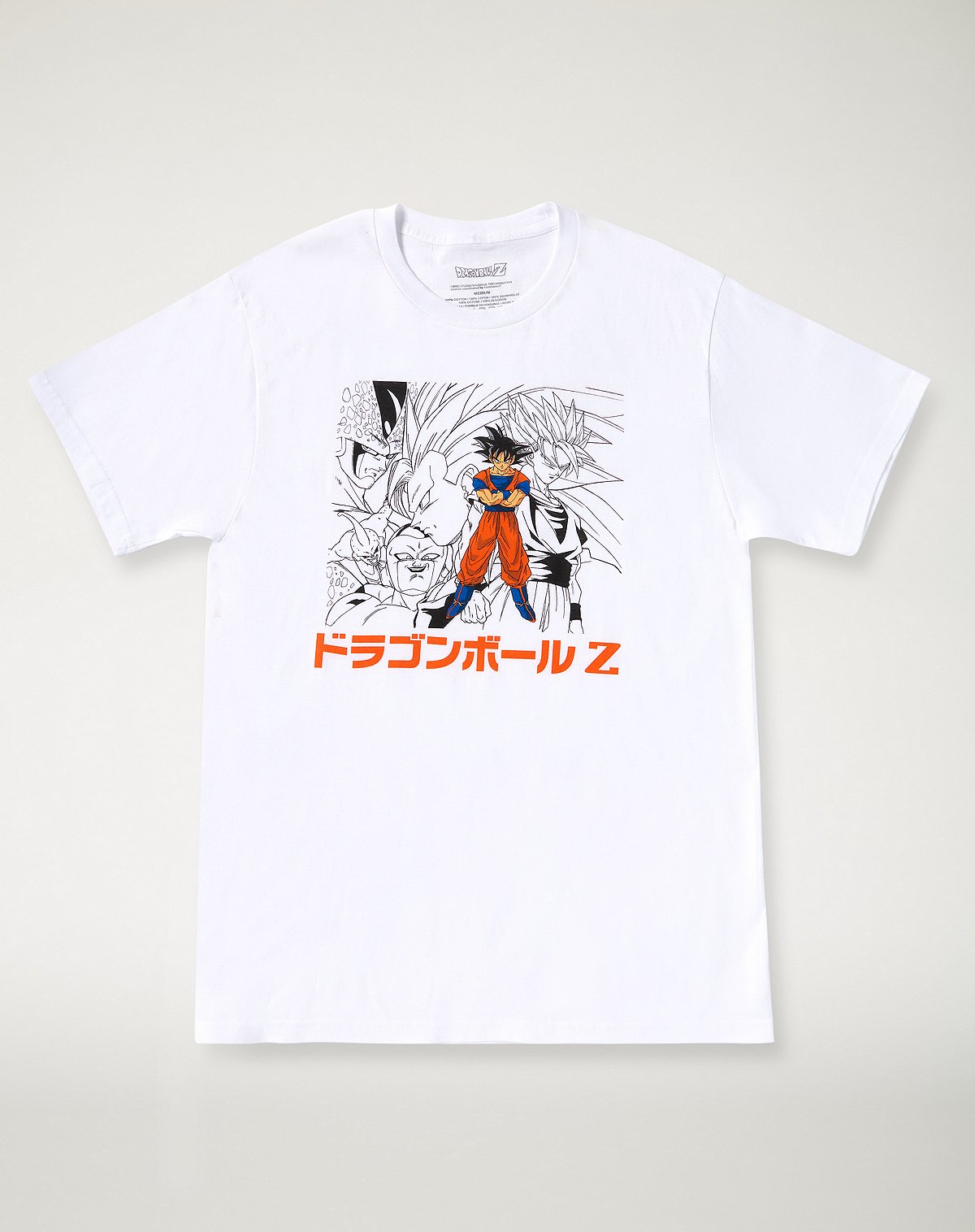 Goku Enemies Line Art T Shirt