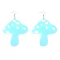 Acrylic Iridescent Mushroom Dangle Earrings at Spencer's