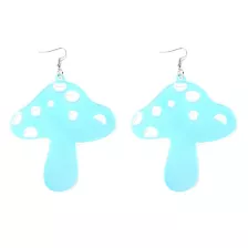 Acrylic Iridescent Mushroom Dangle Earrings at Spencer's