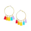 Gummy Bear Charm Hoop Earrings at Spencer's