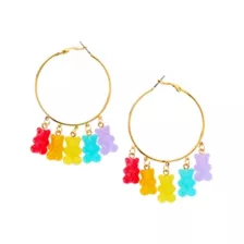 Gummy Bear Charm Hoop Earrings at Spencer's