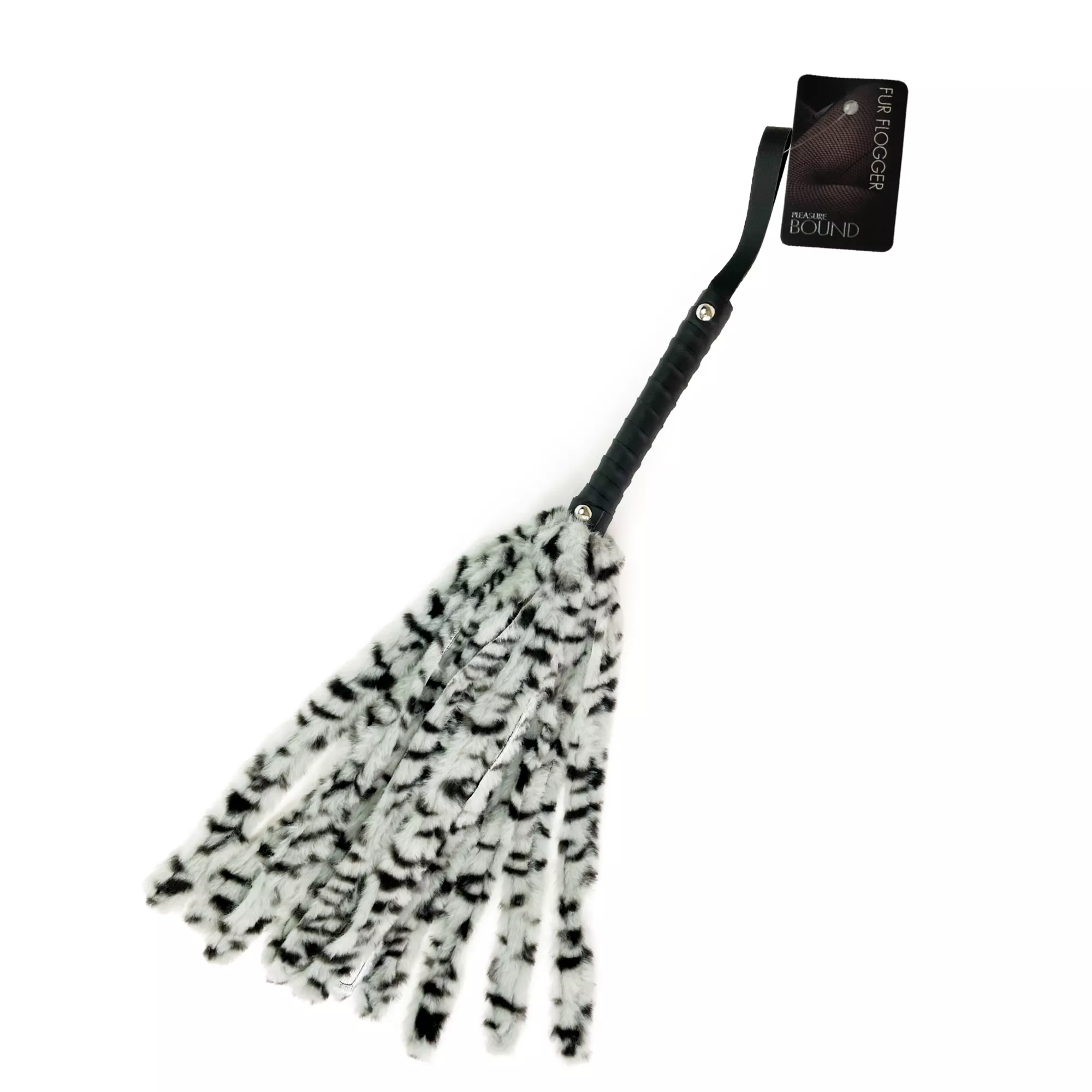Leopard Print Faux Fur Flogger - Pleasure Bound at Spencer's