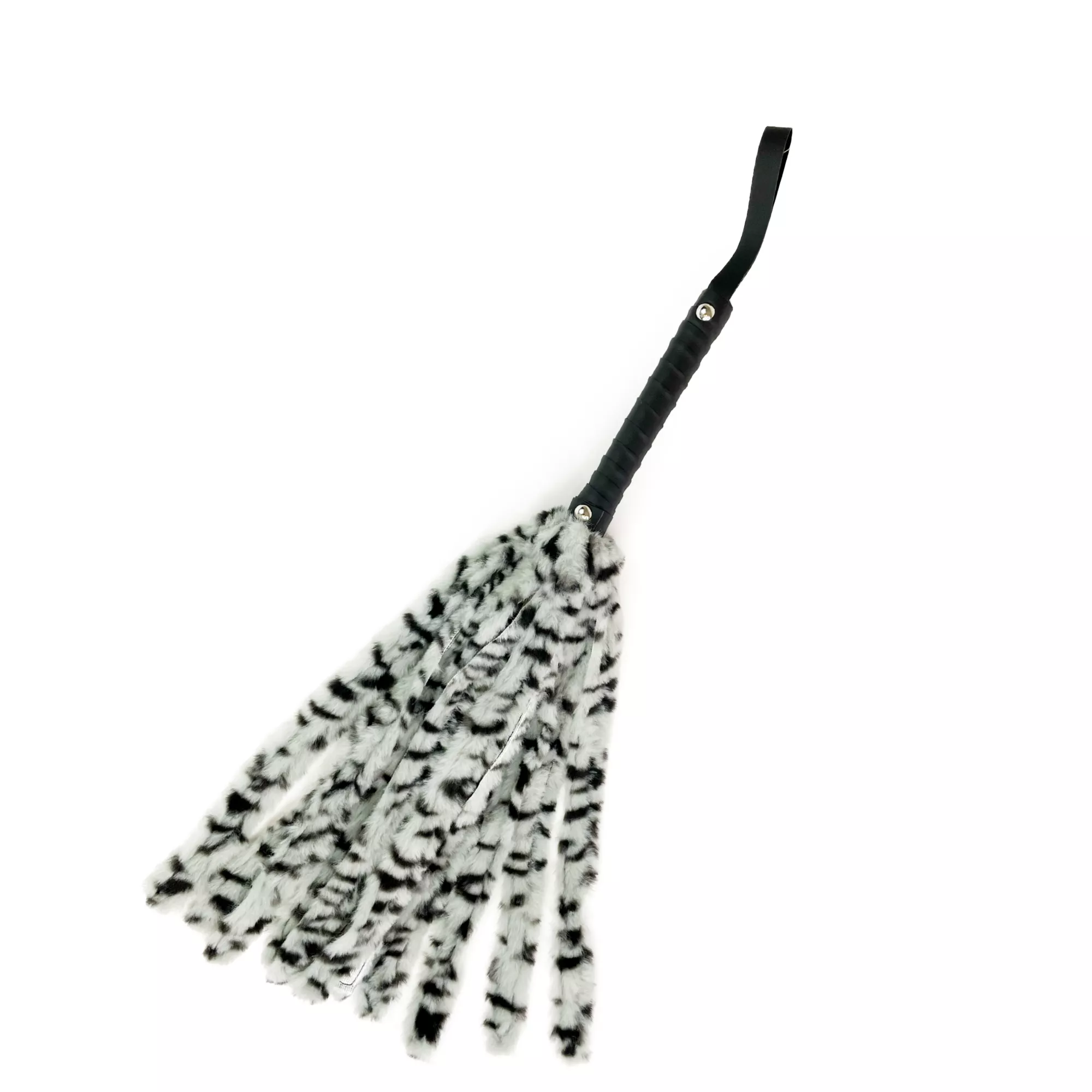 Leopard Print Faux Fur Flogger - Pleasure Bound at Spencer's