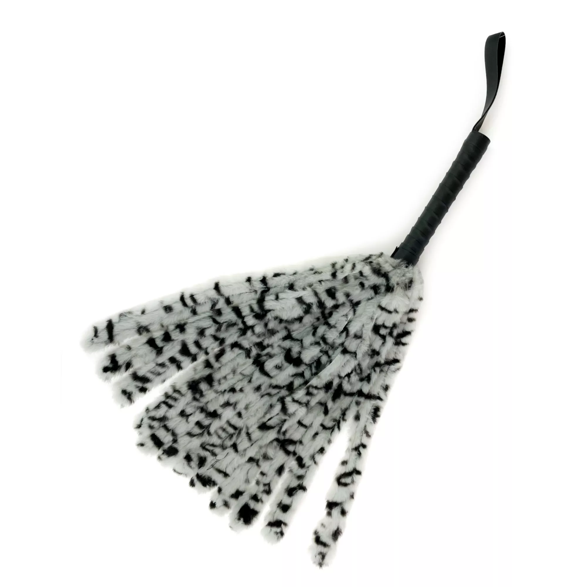 Leopard Print Faux Fur Flogger - Pleasure Bound at Spencer's