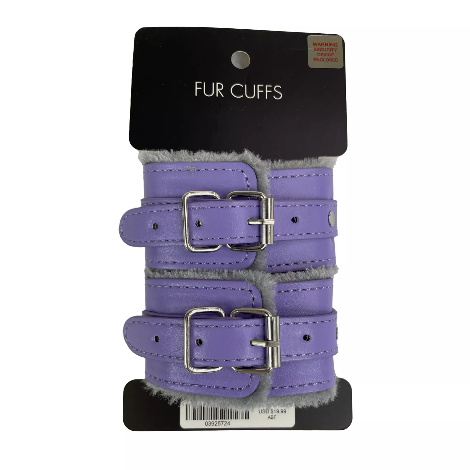 Lavender Furry Handcuffs - Pleasure Bound at Spencer's