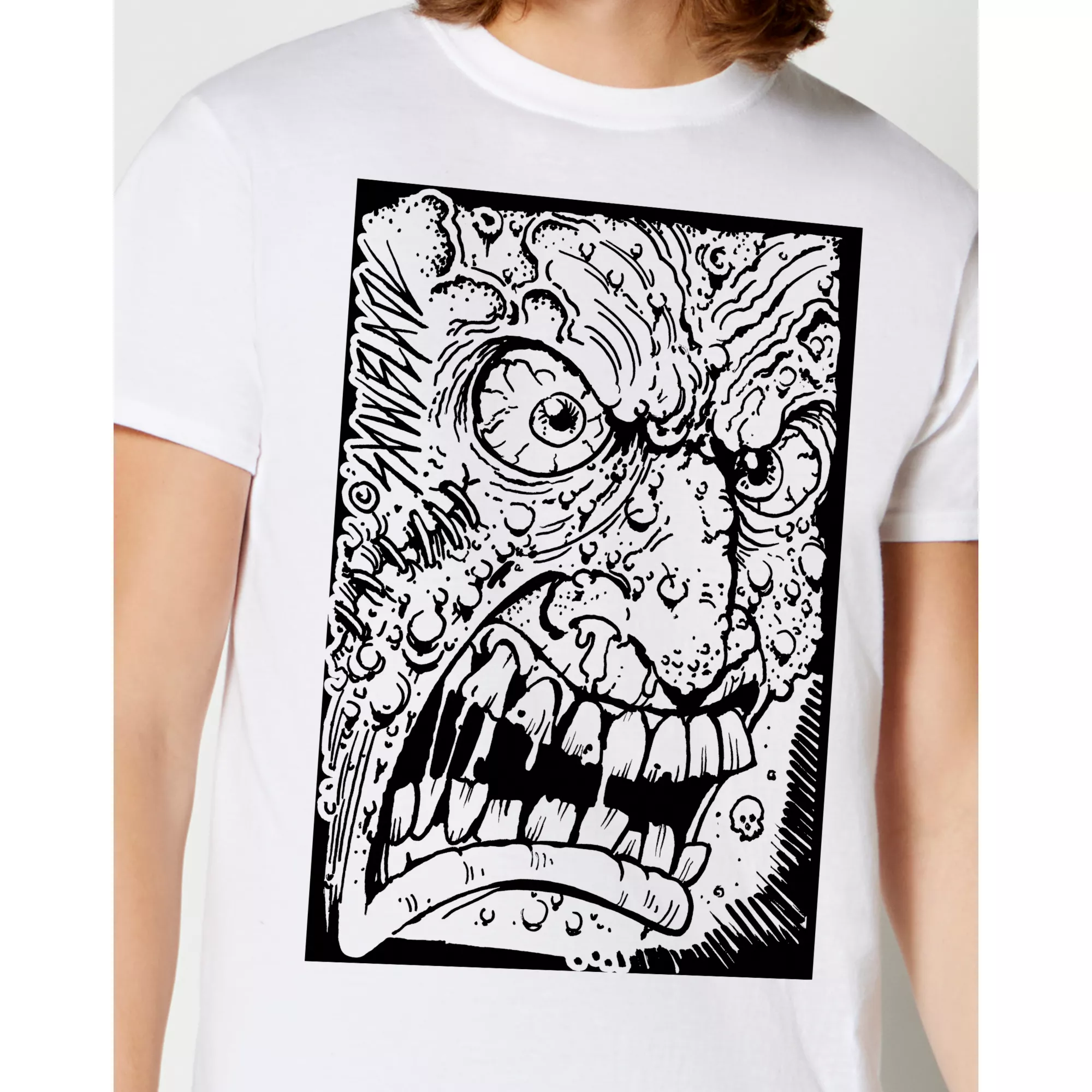 Angry Man Face T Shirt - Sawblade666 at Spencer's
