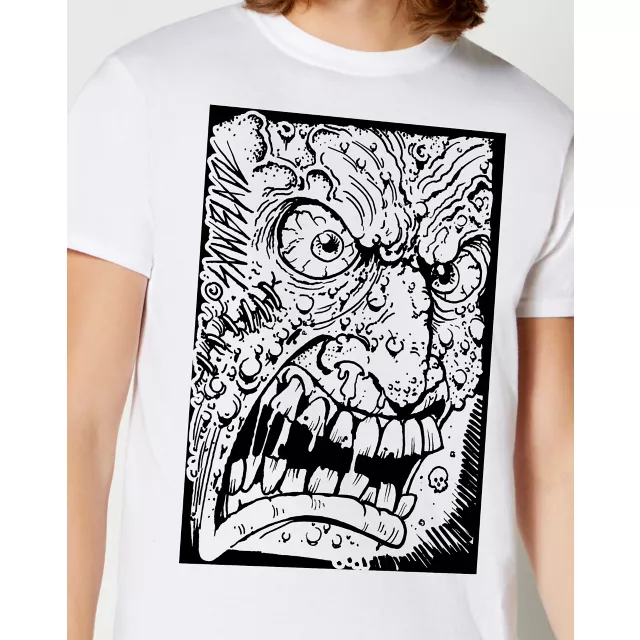 Angry Man Face T Shirt - Sawblade666 at Spencer's