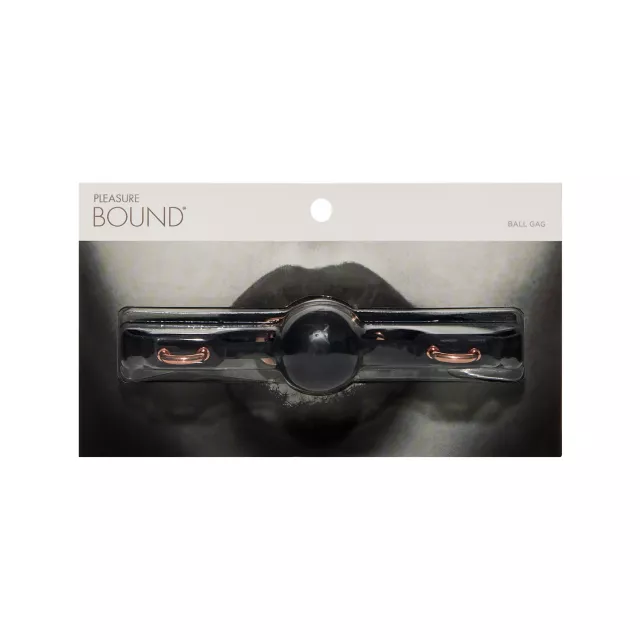 Black and Rose Goldtone Ball Gag - Pleasure Bound at Spencer's