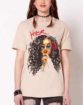 Illustrated H.E.R. T Shirt