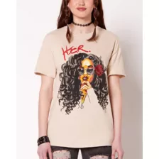 Illustrated H.E.R. T Shirt at Spencer's