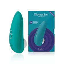 Starlet 3 Multi-Function Rechargeable Waterproof Clitoral Stimulator Turquoise 4.5 Inch - Womanizer at Spencer's