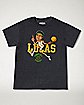 Lucas Hoops T Shirt - Stranger Things