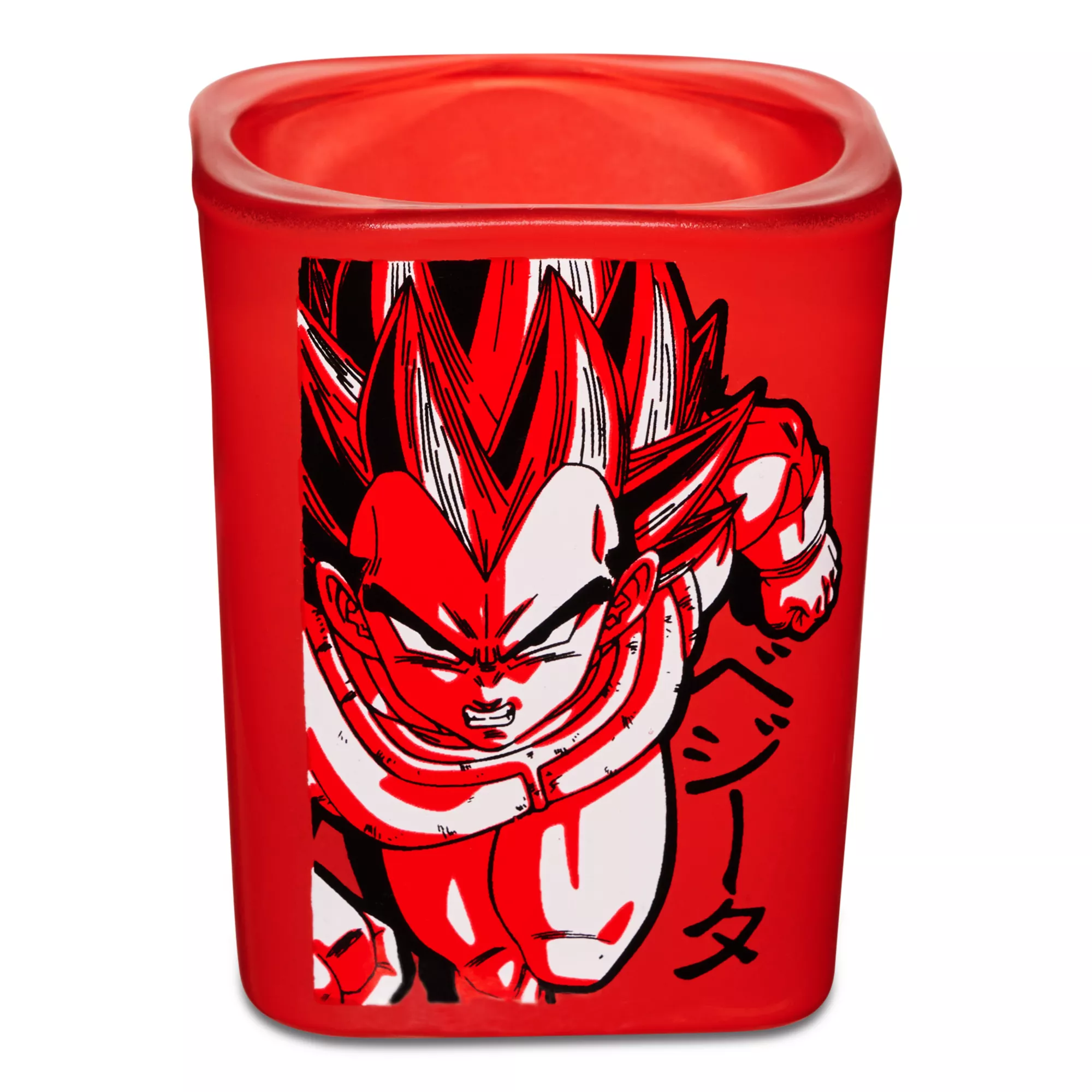 Red Vegeta Square Shot Glass 2 oz. - Dragon Ball Z at Spencer's