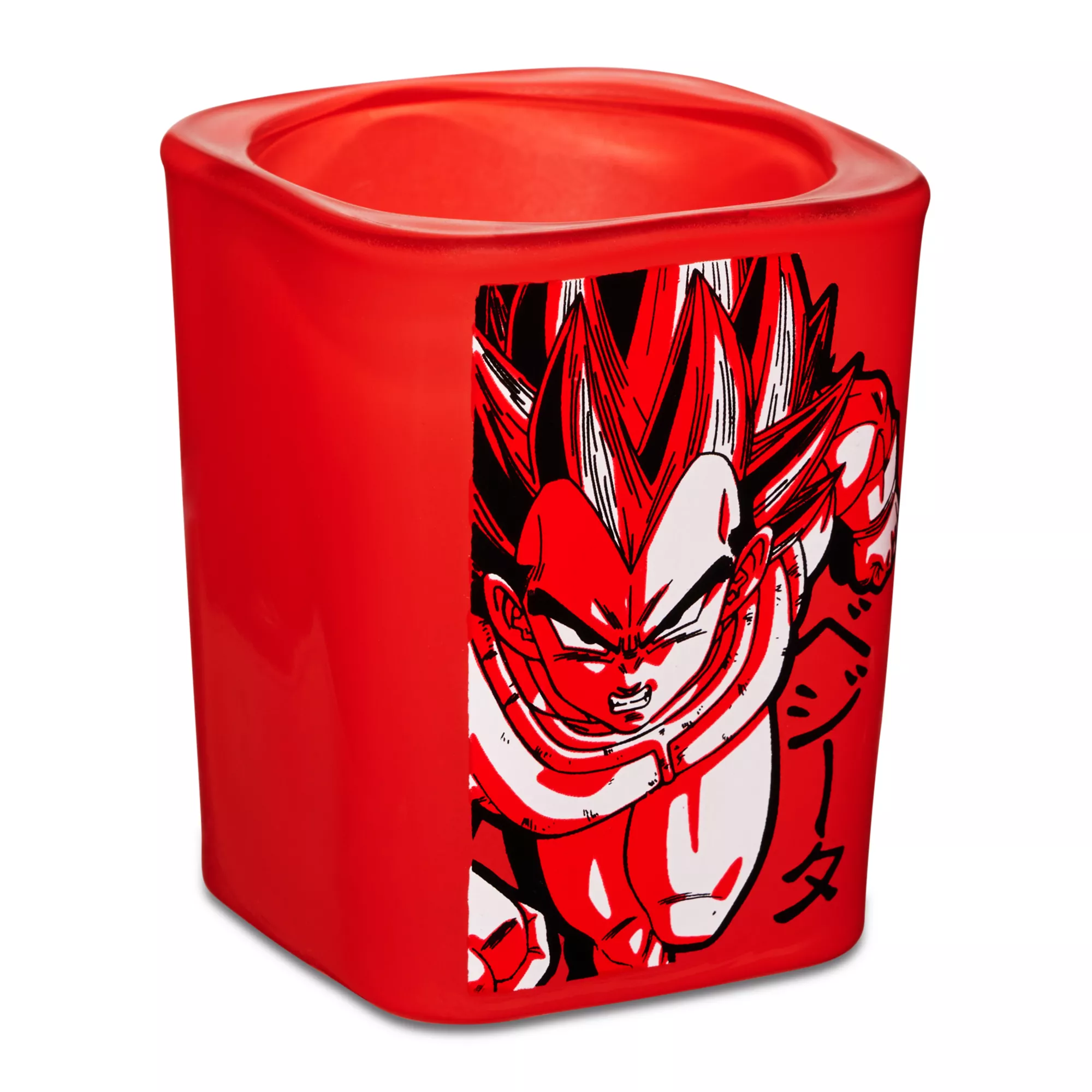 Red Vegeta Square Shot Glass 2 oz. - Dragon Ball Z at Spencer's
