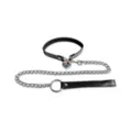 Heart Locking Collar and Leash - Pleasure Bound at Spencer's