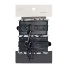 Faux Cheetah Fur Handcuffs - Pleasure Bound at Spencer's