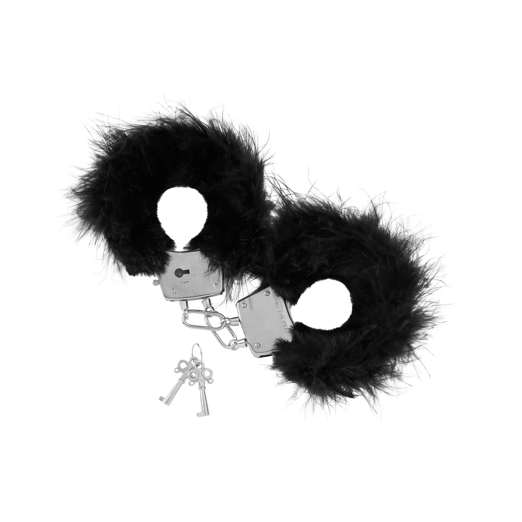 Black Feather Handcufffs - Pleasure Bound at Spencer's