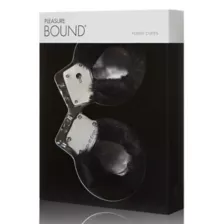 Black Furry Handcuffs - Pleasure Bound at Spencer's
