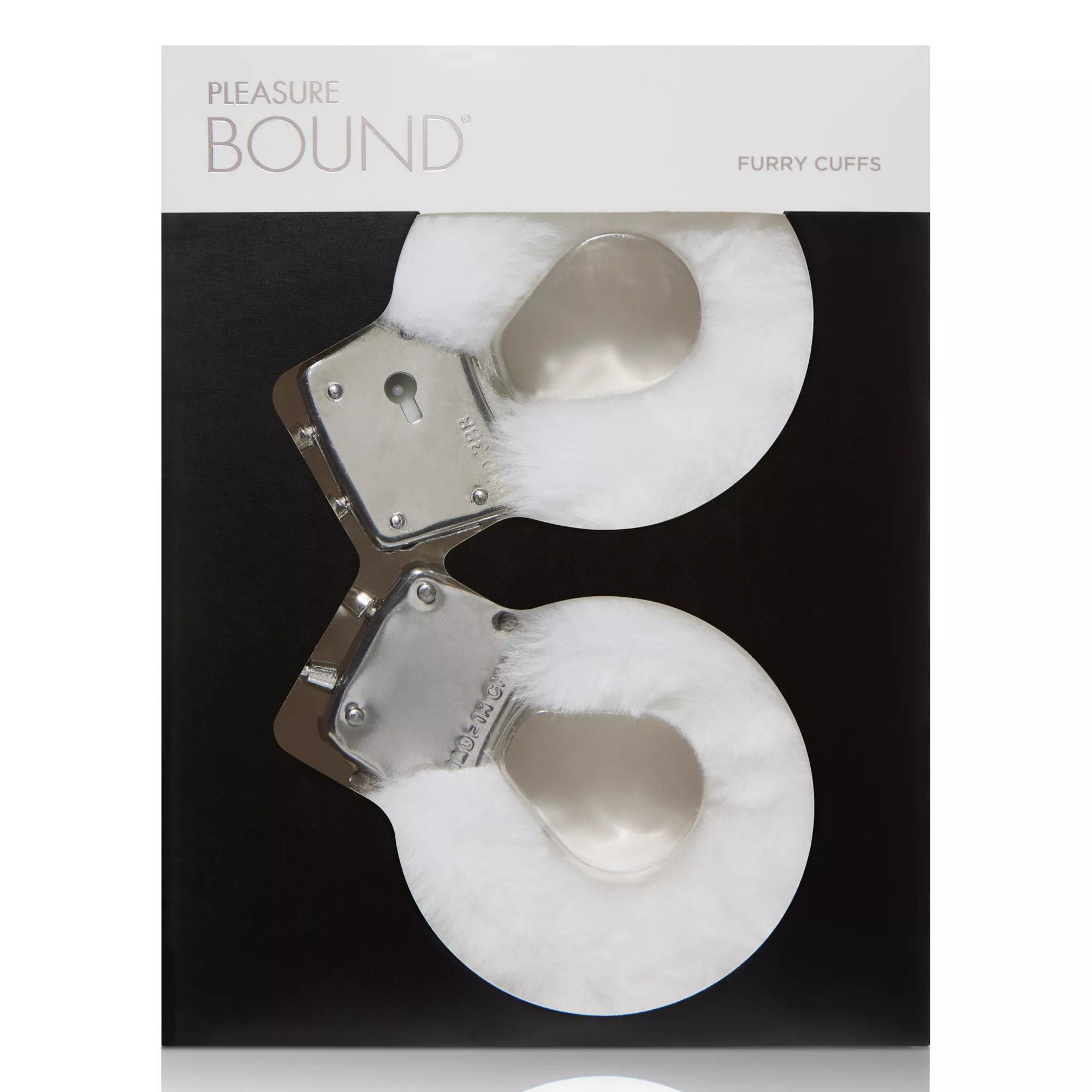 White Furry Handcuffs - Pleasure Bound at Spencer's