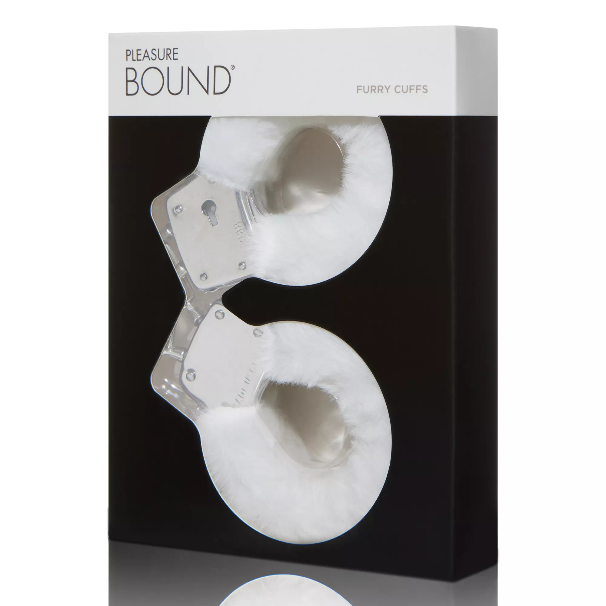 White Furry Handcuffs - Pleasure Bound at Spencer's