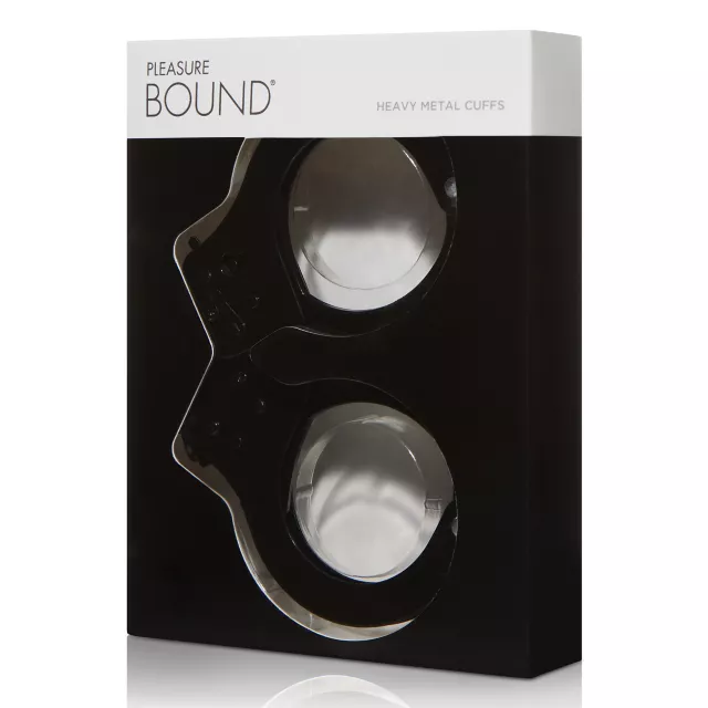 Black Metal Handcuffs - Pleasure Bound
