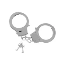 Silver Metal Handcuffs - Pleasure Bound at Spencer's