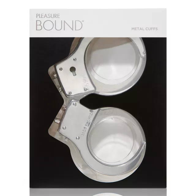 Silver Metal Handcuffs - Pleasure Bound at Spencer's