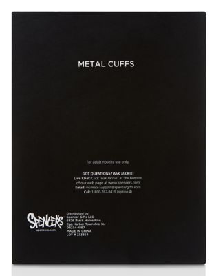 Silver Metal Handcuffs - Pleasure Bound