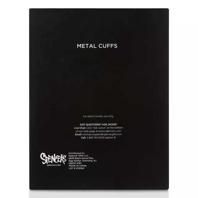Silver Metal Handcuffs - Pleasure Bound at Spencer's