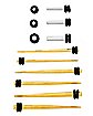 Multi-Pack Goldtone and Silvertone Anodized Stretching Plugs and Tapers Kit - 6 Pair