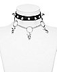 Studded Triple Playboy Bunny Chain Choker Necklace