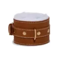 Tan and White Furry Handcuffs - Pleasure Bound at Spencer's