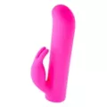 Dynamic Duo Rechargeable Waterproof G-Spot Vibrator with Rabbit Sleeve 9.3 Inch - Hott Love Extreme at Spencer's